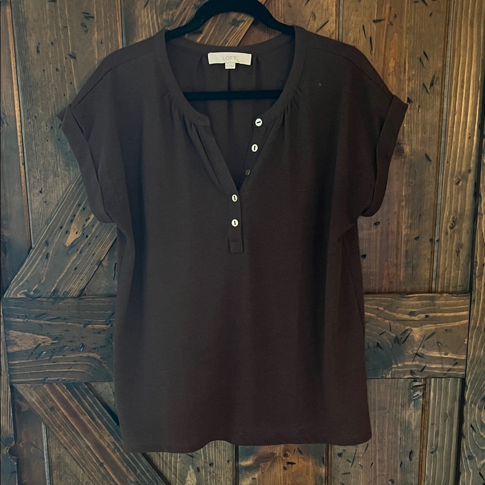 LOFT Women's Dark Brown Blouse